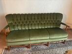 Zetel salon groen vintage sofa zetel mohair velours, Antiek en Kunst, Ophalen