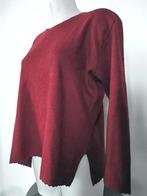 Bordeauxrode gebreide trui met patroon maat XL, Ophalen of Verzenden, Zo goed als nieuw