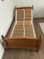 Bed + verstelbare lattenbodem + anti-val paneel, Huis en Inrichting, Slaapkamer | Bedden, Ophalen, Verstelbaar, 90 cm, Eenpersoons