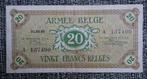 Bankbiljet 20 Francs ARMEE Belge 01.08.46, Verzenden, Setje