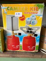 Kampeer set: gas vuur en gas lamp, Ophalen, Zo goed als nieuw
