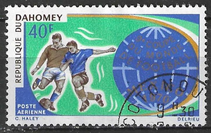Dahomey 1970 - Yvert 124PA - Wereldbeker Voetbal (ST), Postzegels en Munten, Postzegels | Afrika, Gestempeld, Verzenden