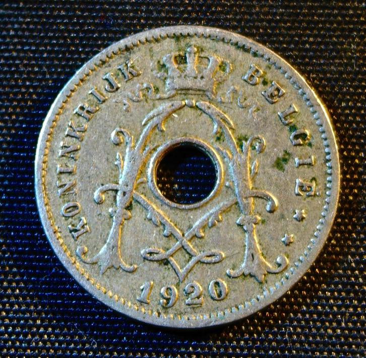 5 cent 1920 VL (2 over 1) - Albert I, Postzegels en Munten, Munten | België, Losse munt, Verzenden