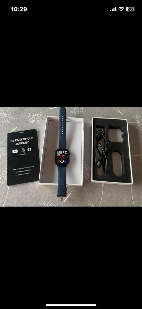 Gard pro 3, Handtassen en Accessoires, Smartwatches, Zo goed als nieuw, Android, Blauw, Calorieverbanding, Hartslag, Slaap, Stappen