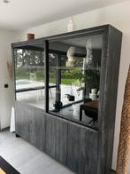 Buffet en chene massif noir, Maison & Meubles, Armoires | Buffets, Enlèvement, Comme neuf, Chêne