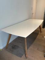 Eettafel 6-10 personen wit, Huis en Inrichting, Tafels | Eettafels, Ophalen, Gebruikt, Vijf personen of meer, Rechthoekig