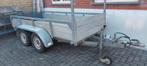 Aanhangwagen dubbelas alu, Auto diversen, Aanhangers en Bagagewagens, Ophalen, Gebruikt