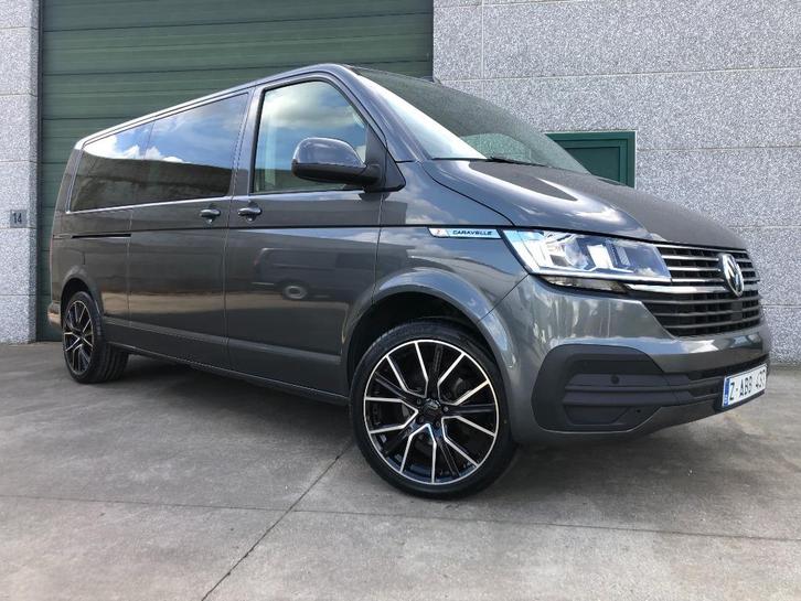VW CARAVELLE 2.0TDI 150PK 9ZTPL LEDER NAVI CARPLAY 20DUIM, Auto's, Volkswagen, Bedrijf, Te koop, Transporter, ABS, Airbags, Airconditioning