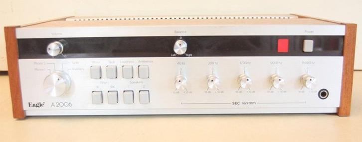 Zeldzame Eagle A2006 Versterker / 1975 / Made In Japan, Audio, Tv en Foto, Versterkers en Ontvangers, Zo goed als nieuw, Stereo