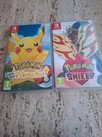 Ik verkoop pokemon shield en pokemon let's go Pikachu, Games en Spelcomputers, Gebruikt, 2 spelers, Eén computer, Vanaf 7 jaar