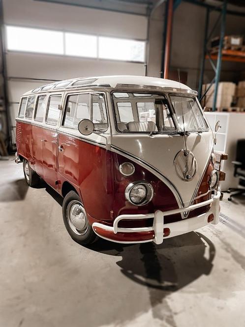 Volkswagen T1 Kombi Samba 23 Windows Schuifdak 1973, Auto's, Volkswagen, Particulier, Lederen bekleding, Open dak, Benzine, Monovolume