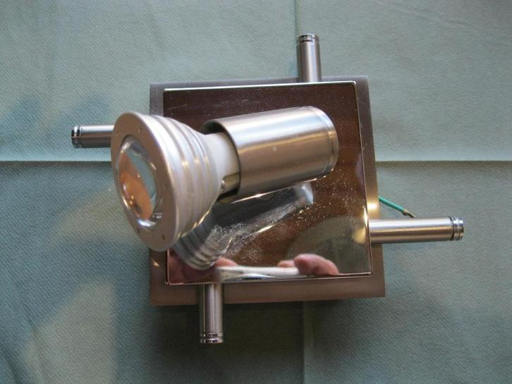 wandlicht wandlamp plafondlamp armatuur RVS, Huis en Inrichting, Lampen | Wandlampen, Zo goed als nieuw, Metaal, Ophalen