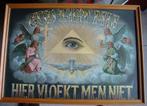 GOD ZIET MIJ  HIER VLOEKT MEN NIET, Antiek en Kunst, Ophalen of Verzenden