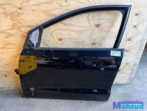 VW POLO 6C 6R Zwart LC9X Links voor deur portier 2009-2016, Auto-onderdelen, Carrosserie, Deur, Volkswagen, Voor, Links, Gebruikt