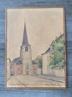 Aquarel Wilrijk 1961 gesigneerd, Antiek en Kunst, Kunst | Tekeningen en Fotografie, Ophalen of Verzenden