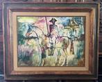 Topwerk Rudi Pillen schilderij Don Quichotte, Enlèvement