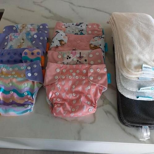 Pakket wasbare luierbroekjes (8 stuks) en 17 wasbare luiers, Kinderen en Baby's, Overige Kinderen en Baby's, Zo goed als nieuw