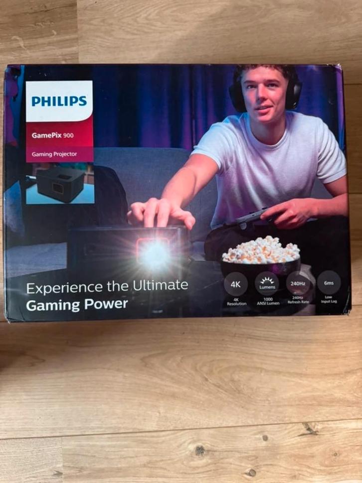 Philips GamePix 900 4K Gaming Projector – Nieuw & Verzegeld, Audio, Tv en Foto, Beamers, Nieuw, DLP, Ultra HD (4K), Ophalen of Verzenden