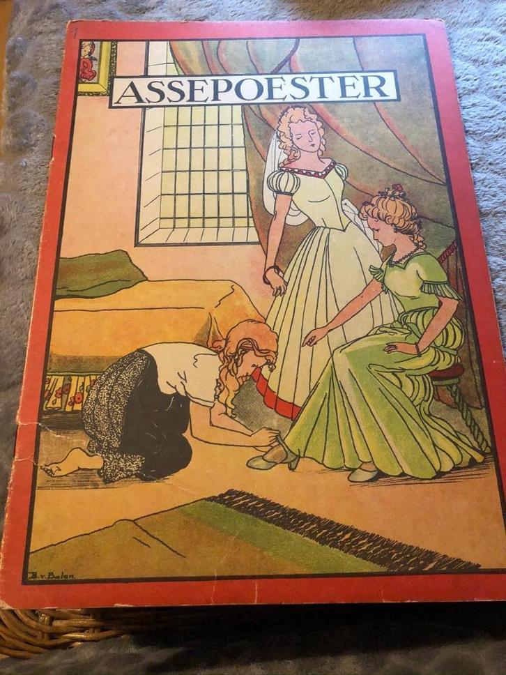 Assepoester - B. Van Balen 1948 zeldzame uitgave, Antiquités & Art, Antiquités | Livres & Manuscrits, Enlèvement ou Envoi