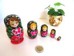 Matroesjka babouchka, 5-delig. Handgemaakt. Vintage, Ophalen of Verzenden