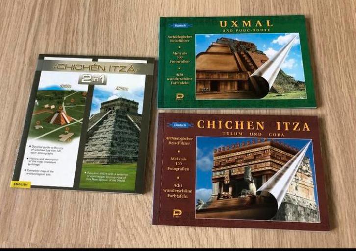 3 x reisgids / souvenir boekjes over de Maya in Mexico, Boeken, Reisgidsen, Zo goed als nieuw, Ophalen of Verzenden