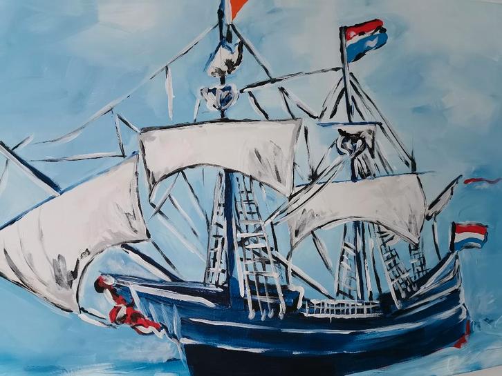 Super Koopje Rick Triest op doek, Antiek en Kunst, Kunst | Schilderijen | Klassiek, Ophalen