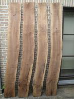4 plateaux bruts en Noyer de +- 245cm x 25cm => 30cm x 3cm, Bricolage & Construction, 200 à 250 cm, Autres types, Autres essences de bois