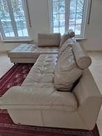 Beige salon, Huis en Inrichting, Ophalen, Gebruikt, Leer