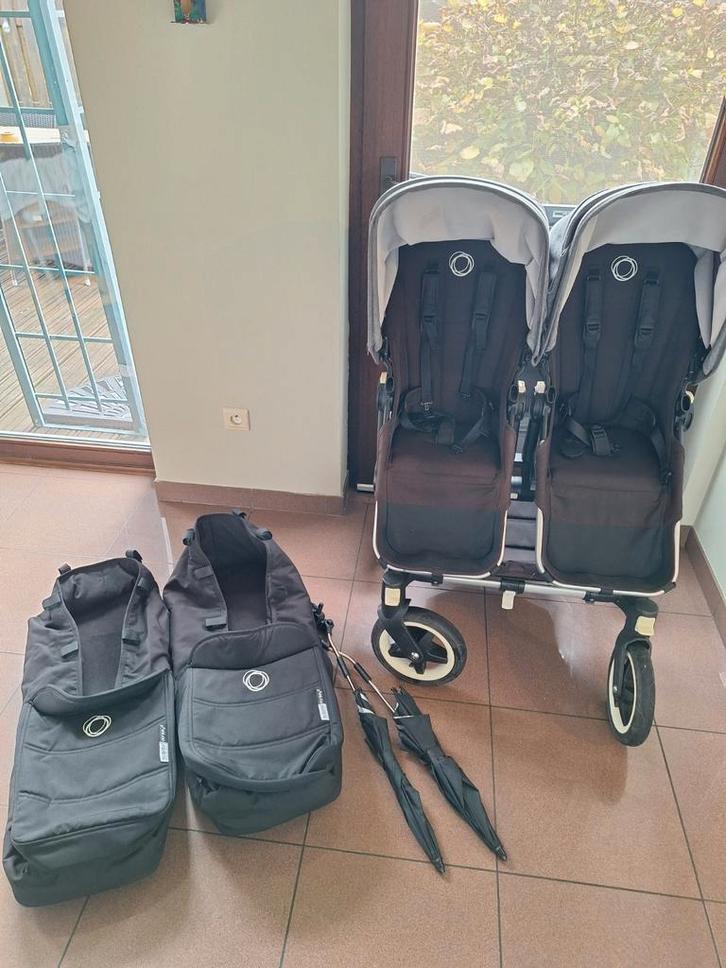 Bugaboo Donkey Twin Tweeling kinderwagen, Kinderen en Baby's, Tweelingen en Meerlingen, Gebruikt, Kinderwagen of Buggy, Ophalen