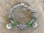 Knappe armband met groene accenten & levensboom: NIEUW, Ophalen of Verzenden, Nieuw, Groen, Met strass