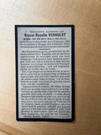 Rouwkaart R.Verhulst  Lichtervelde 1864 + Brugge 1918, Carte de condoléances, Envoi