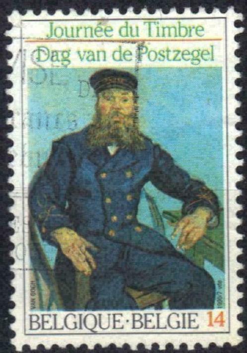 Belgie 1990 - Yvert/OBP 2365 - Dag van de Postzegel (ST), Timbres & Monnaies, Timbres | Europe | Belgique, Affranchi, Art, Envoi