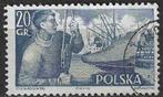 Polen 1956 - Yvert 849 - Poolse handelsvloot (ST), Polen, Verzenden, Gestempeld