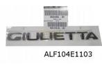 Alfa Romeo Giulietta achterklepembleem tekst ''Giuliette'', Alfa Romeo, Envoi, Neuf
