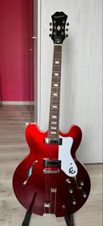 Epiphone riviera sparkling burgundy red in nieuwstaat., Ophalen, Zo goed als nieuw, Epiphone