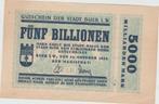 Funf Billionen Mark 1923, Postzegels en Munten, Los biljet, Duitsland, Verzenden