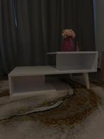 Witte salontafel in goede staat, Huis en Inrichting, Tafels | Salontafels, Ophalen, Zo goed als nieuw