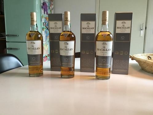 Macallan Fine Oak 10, totaal 3 malts in uitmuntende staat., Verzamelen, Wijnen, Nieuw, Overige typen, Overige gebieden, Vol, Ophalen