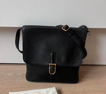 Originele zwarte Delvaux crossbody handtas, Handtassen en Accessoires, Ophalen, Zwart, Handtas