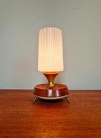 Scandinavische teakhouten driepootlamp, jaren 60, Ophalen of Verzenden