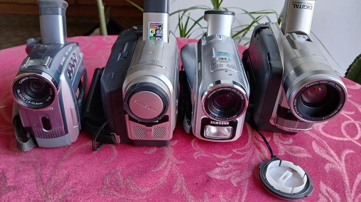 4 mini DV-camera's om te controleren, Audio, Tv en Foto, Videocamera's Digitaal, Niet werkend, Camera, Mini DV, Canon, 8 tot 20x