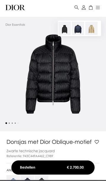 Dior Oblique jas ORIGINEEL incl. Aankoopbon