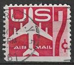 USA 1958/1960 - Yvert 51 PA O - Getekend vliegtuig (ST), Postzegels en Munten, Verzenden, Gestempeld