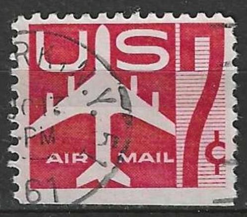 USA 1958/1960 - Yvert 51 PA O - Getekend vliegtuig (ST), Postzegels en Munten, Postzegels | Amerika, Gestempeld, Verzenden