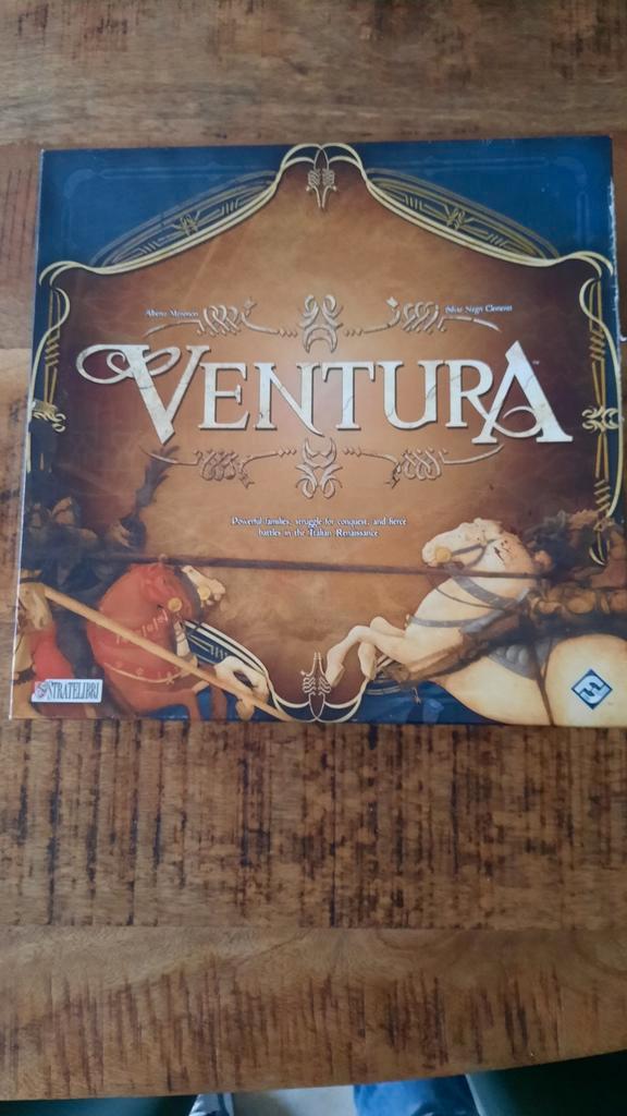 Ventura (Stratelibri / Fantasy Flight Games), Hobby en Vrije tijd, Gezelschapsspellen | Bordspellen, Zo goed als nieuw, Een of twee spelers