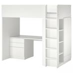 IKEA Småstad hoogslaper (inclusief matras) met bureau, Ophalen, Gebruikt, Hoogslaper