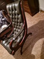 Kunstlederen Chesterfield fauteuil - aantal : 2 stuks, Huis en Inrichting, Zetels | Zetels, Ophalen, Gebruikt, Eenpersoons