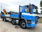 DAF CF 85.360 8x2 PRITSCHE 7m35 + KRAN EFFER 165-3S + RADIO, Auto's, Vrachtwagens, Euro 5, 360 pk, Overige kleuren, Bedrijf