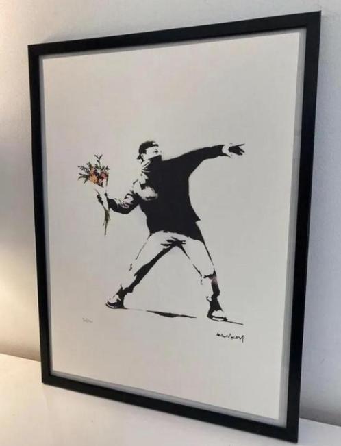 BANKSY: lithografie, handtelling met certificaat, Antiek en Kunst, Kunst | Litho's en Zeefdrukken, Ophalen of Verzenden