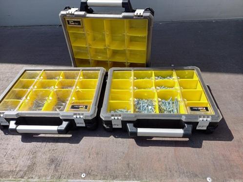 3 gebruikte Stanley Fatmax organiser - assortimentskoffer, Doe-het-zelf en Bouw, IJzerwaren en Bevestigingsmiddelen, Gebruikt